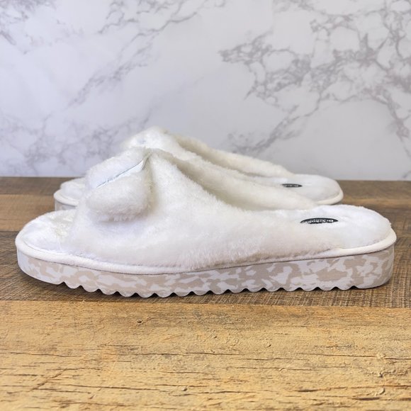 Dr. Scholl's Shoes Women's Staycay OG Slipper Tofu White Faux Fur Size 8 - Picture 5 of 12